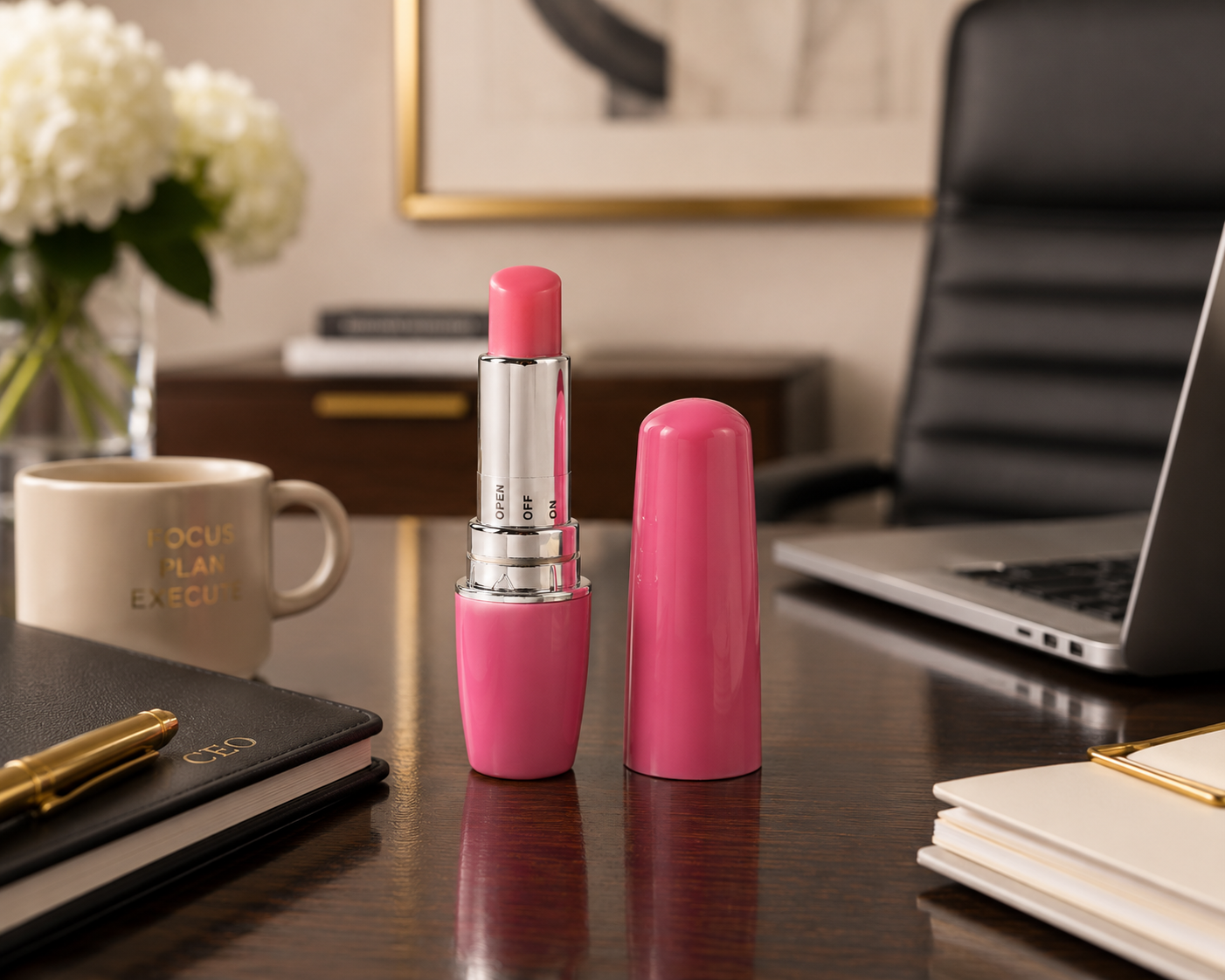 Adult Toy and Lipstick Combination