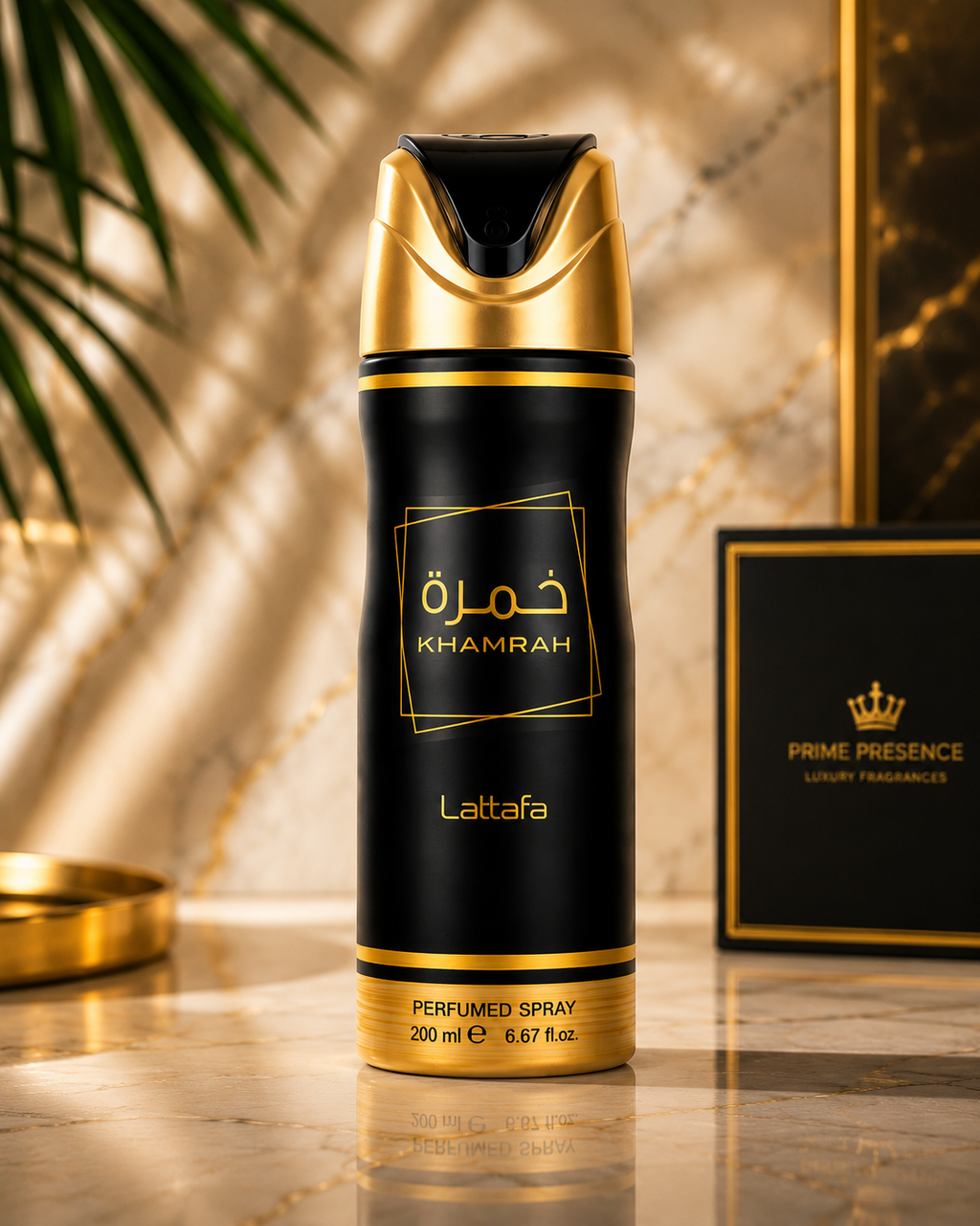 Lattafa Khamrah Perfumed Deo Spray 6.7 Ounce
