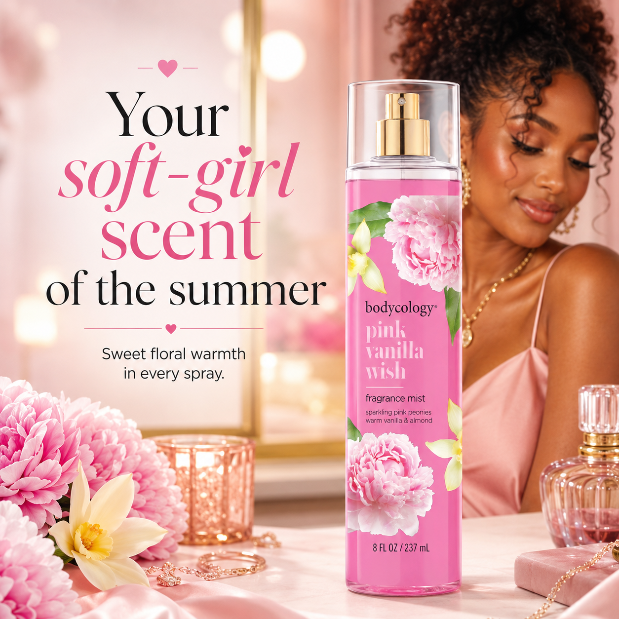 Bodycology Pink Vanilla Wish Body Mist